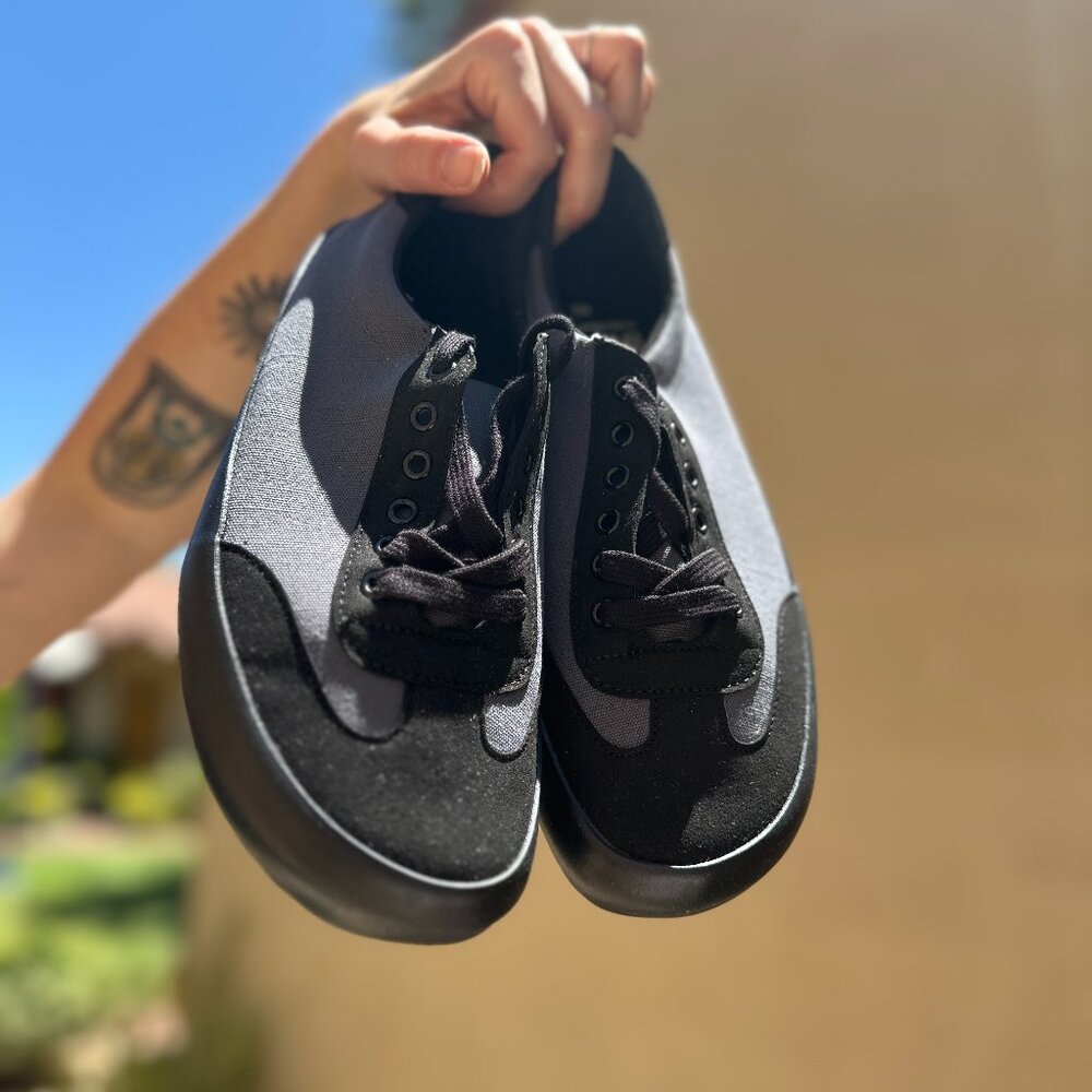 Bohempia Felix Sneakers Barefoot Minimalist Canvas size 41 Black and Gray